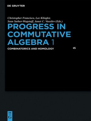 cover image of Progress in Commutative Algebra 1